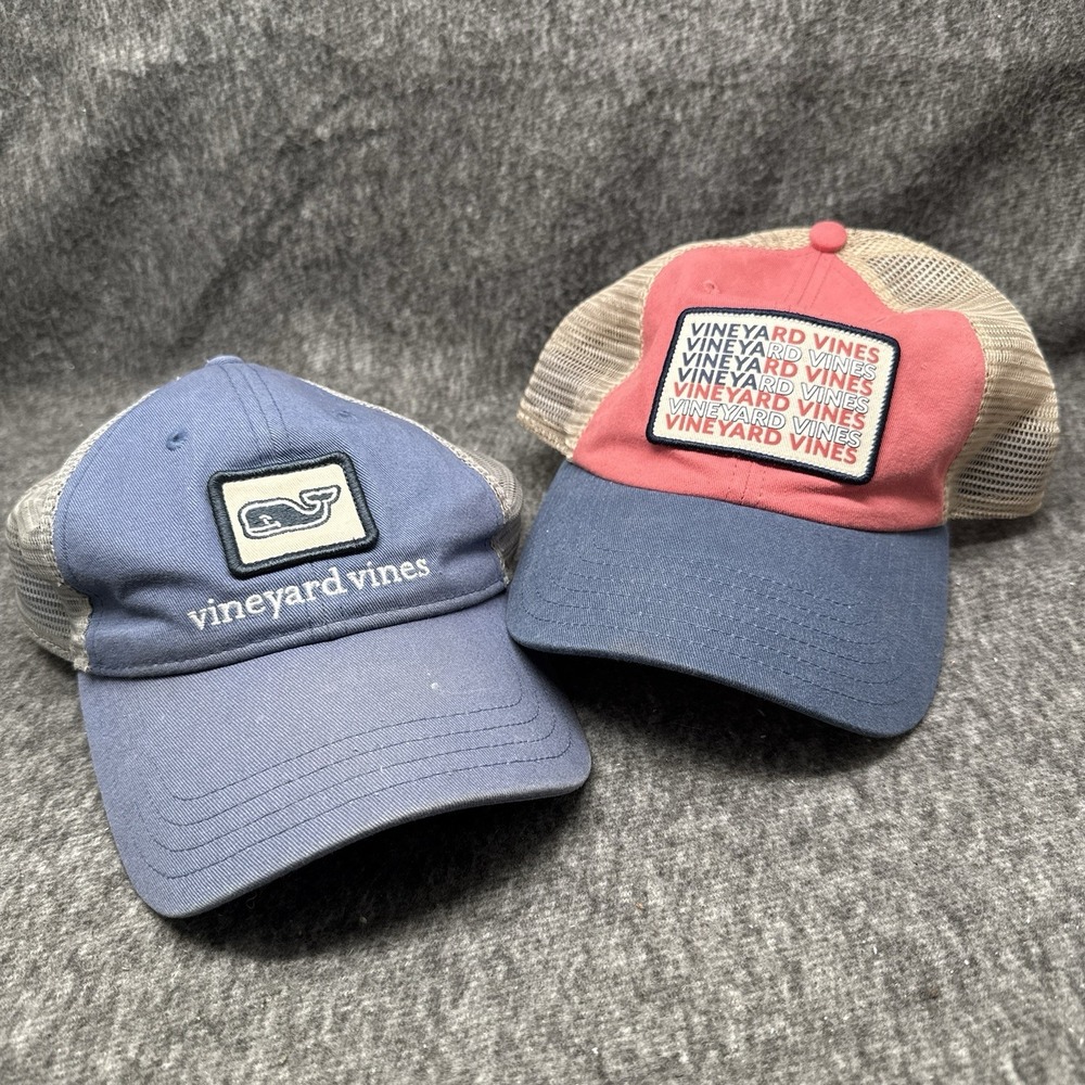 Vineyard Vines Whale Dot Performance Mesh Trucker Hat SnapBack Bundle Floral Lot
